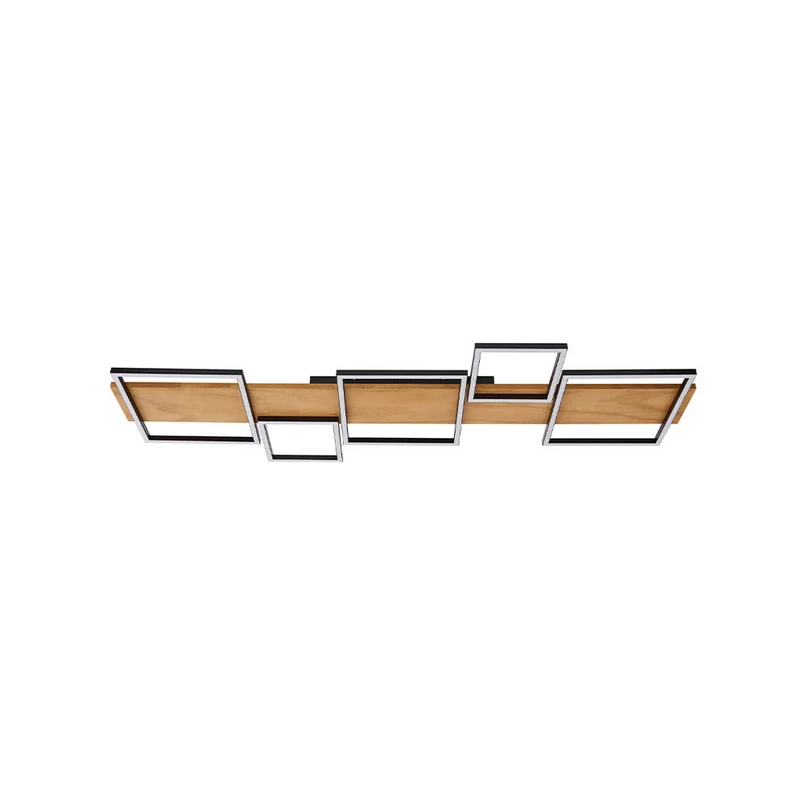 Lindby – Galad 5 LED Plafond Trä