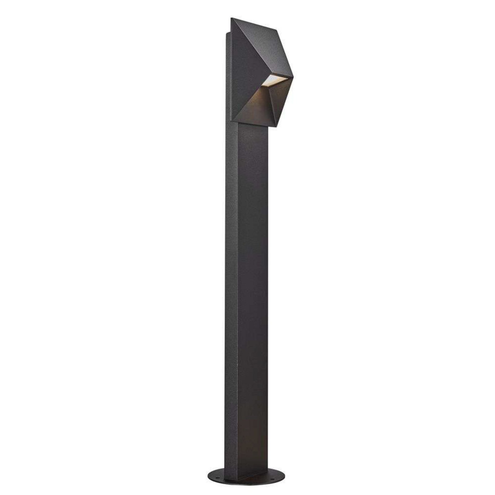 Borne lumineuse Pontio Garden hauteur 85 cm, noir