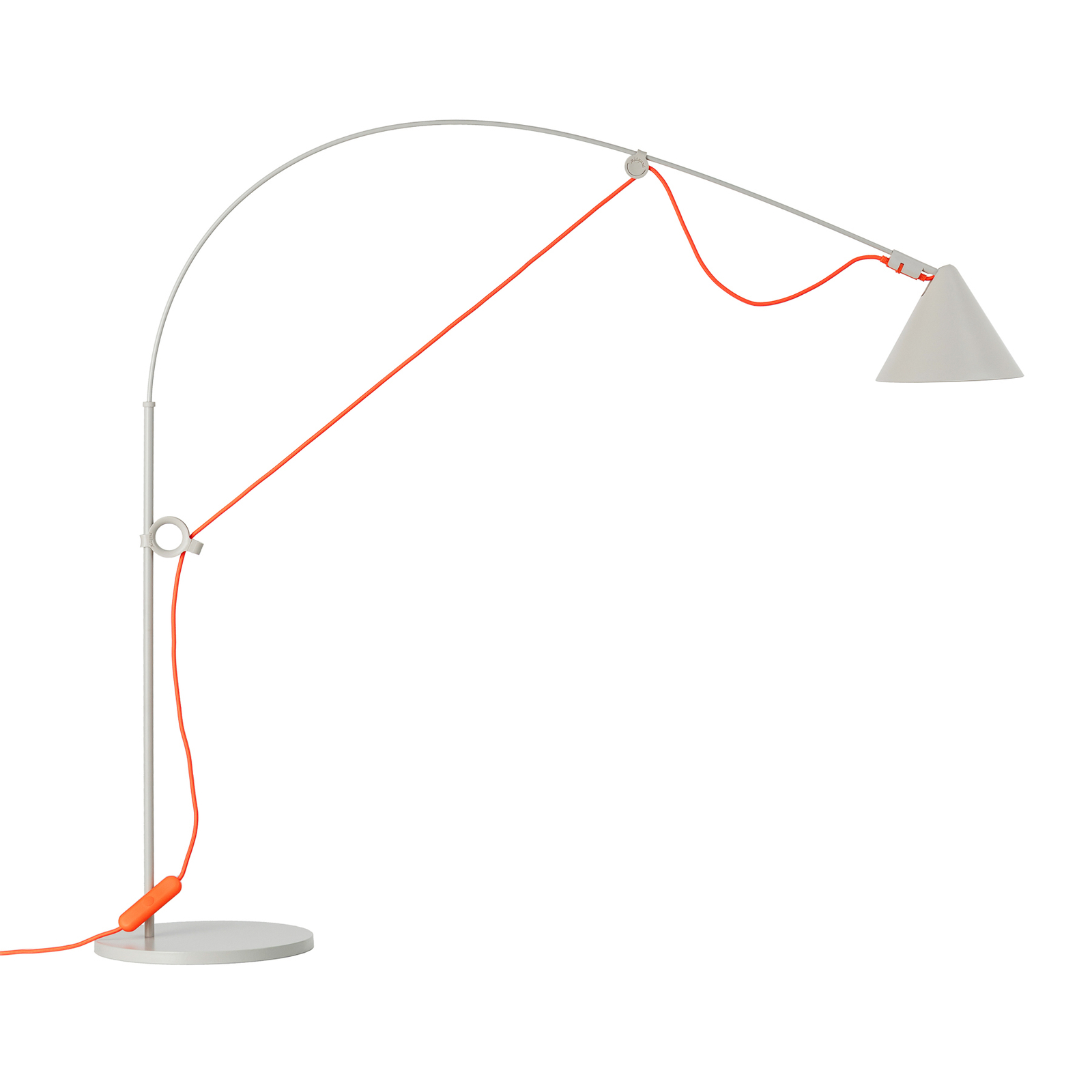 midgard AYNO S stolní lampa šedá/oranžová 4 000K