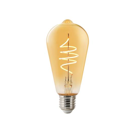 LED svetilka ST64 Edison E27 4,7W 822 smart, jantarna