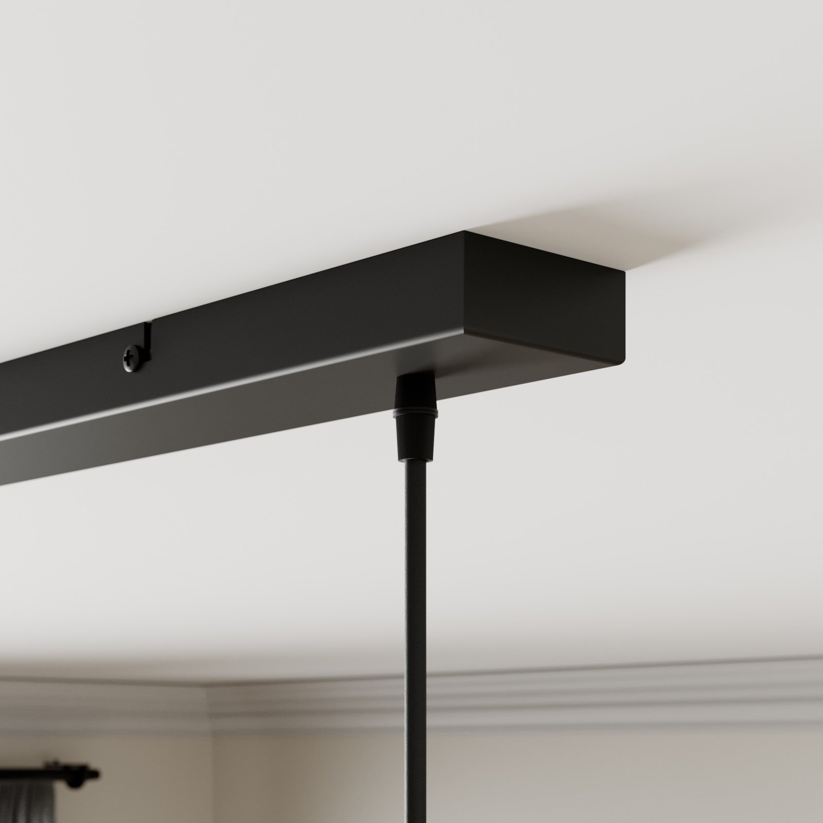 Lindby Pendellampe Rangina, 100 cm, kupfer, 3-flammig, Glas