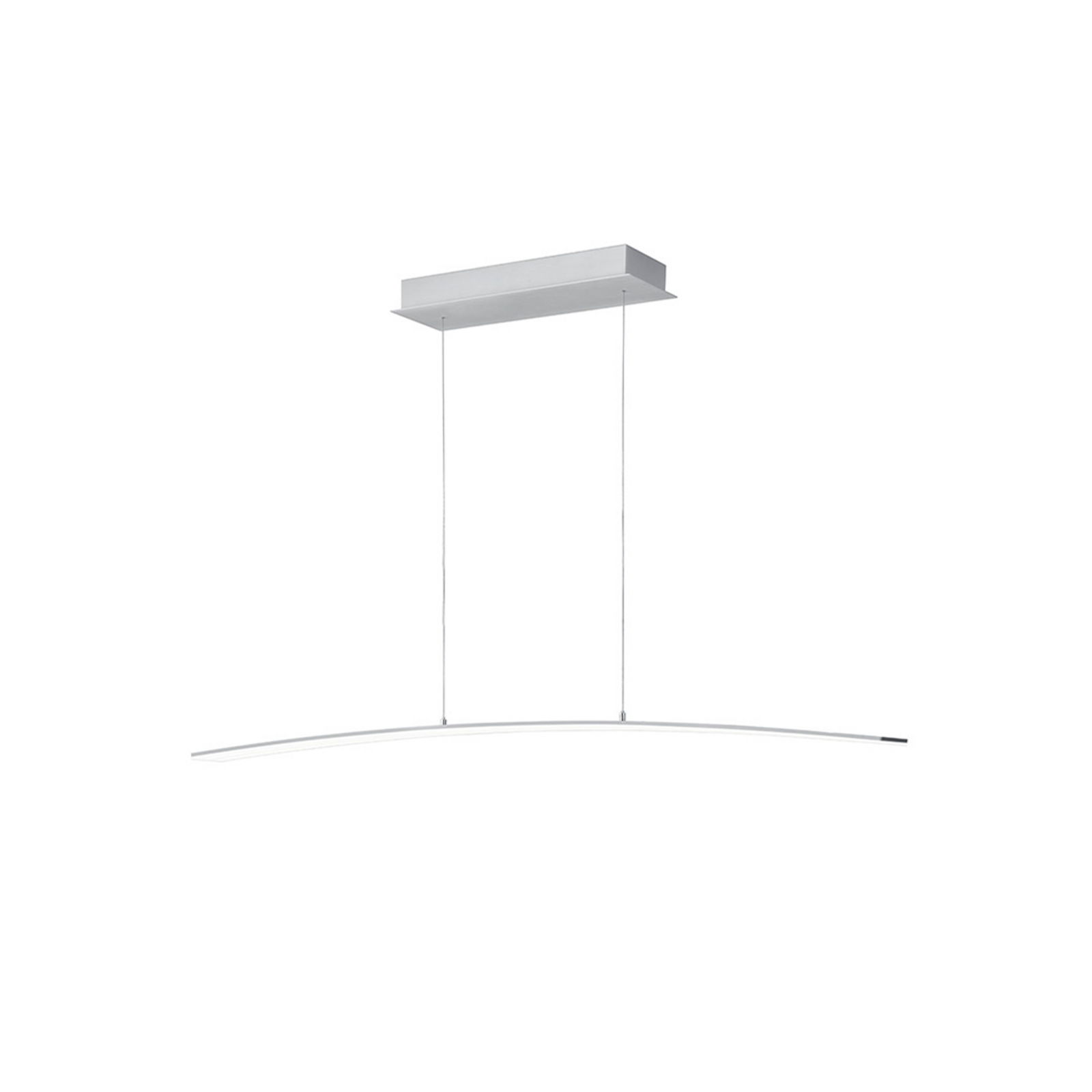 LED piekaramā lampa „Sira“, garums 130 cm, alumīnija krāsas metāls, CCT
