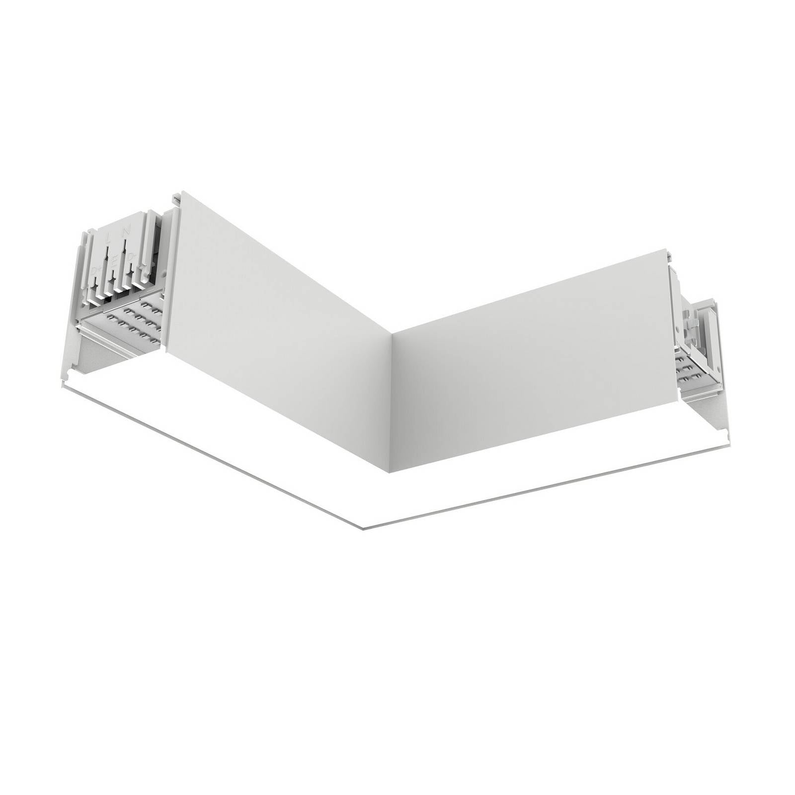 The Light Group SLC LED corner module Click L, AC, connection on the right, white