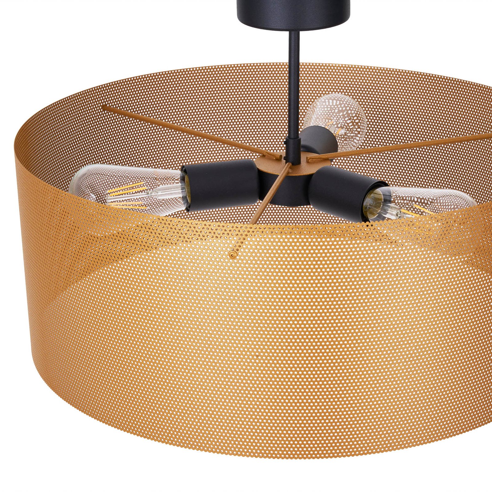 Euluna stropna svjetiljka Zofia, zlatne boje Ø 50 cm