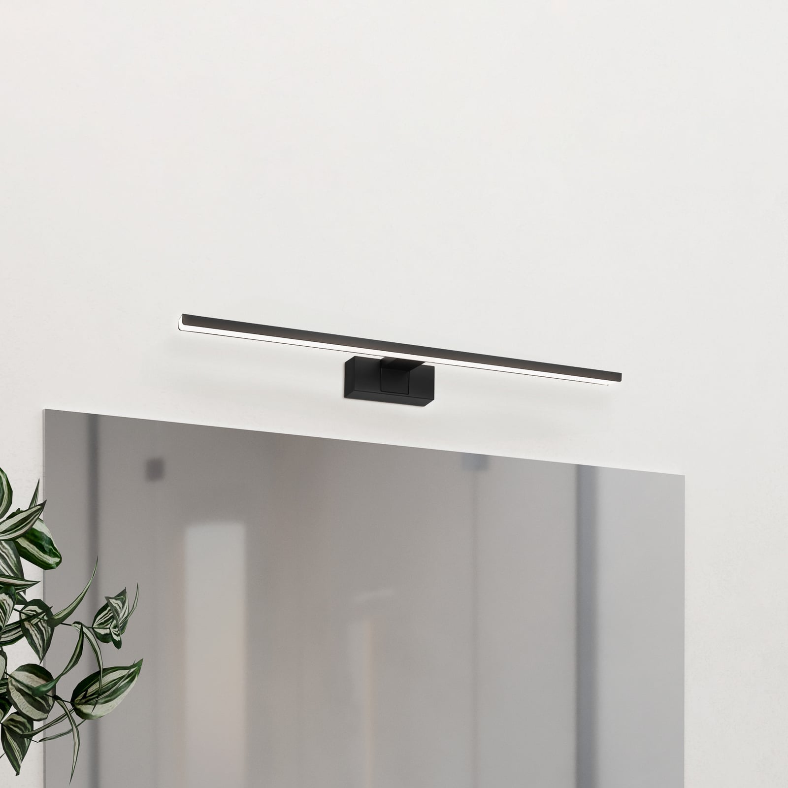 LED-Wandleuchte Conettilla, schwarz, Breite 60 cm, IP44, CCT