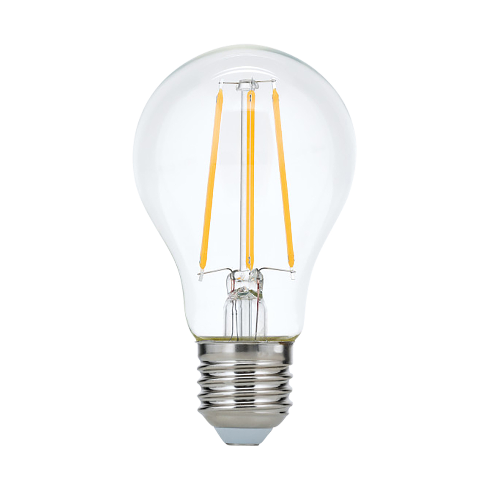 LED lempa E27 10W 2700K skaidrus siūlas, kurį galima reguliuoti