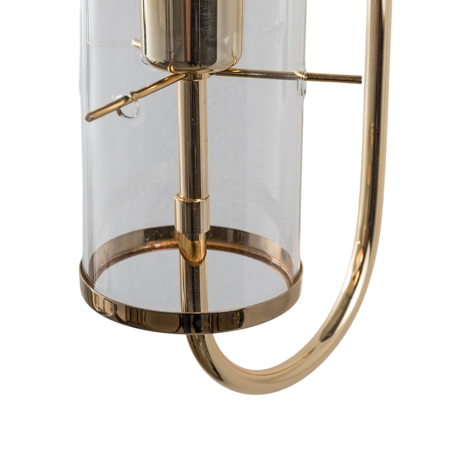 Leona wall light, gold-coloured, height 57 cm, metal, E27