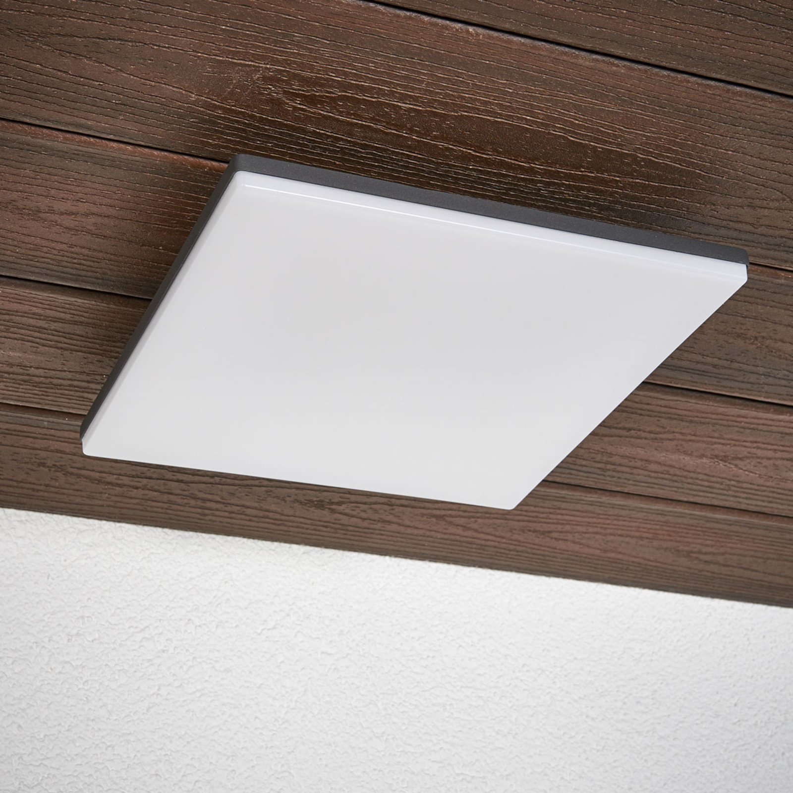 Henni Udendørs Lámpara de Techo w/Sensor Dark Grey/White - Lucande