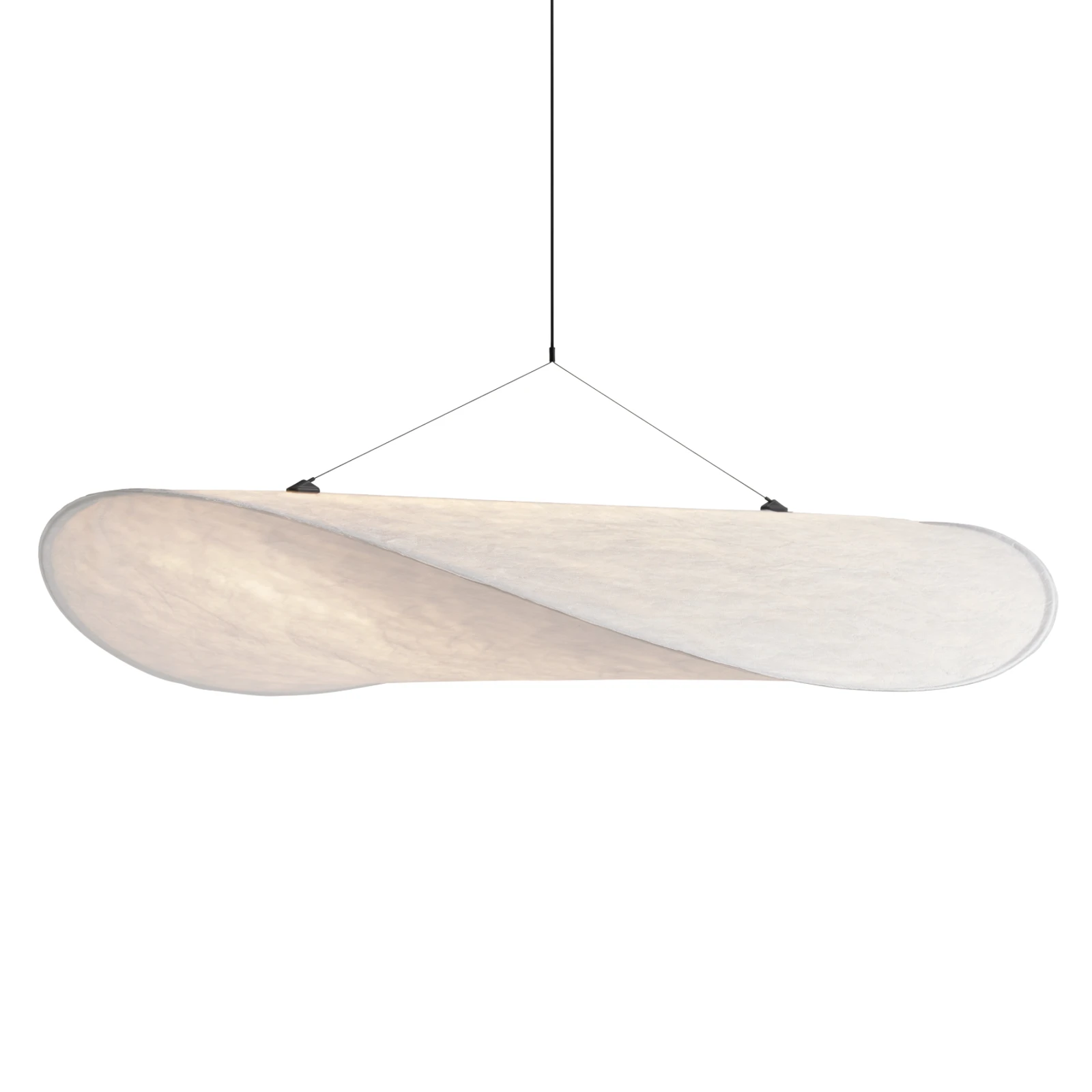 New Works LED-Hängeleuchte Tense, Ø 120 cm, weiß