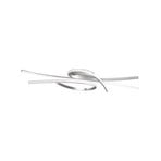 Plafonieră LED Biba, culoare nichel, lungime 100 cm, metal CCT