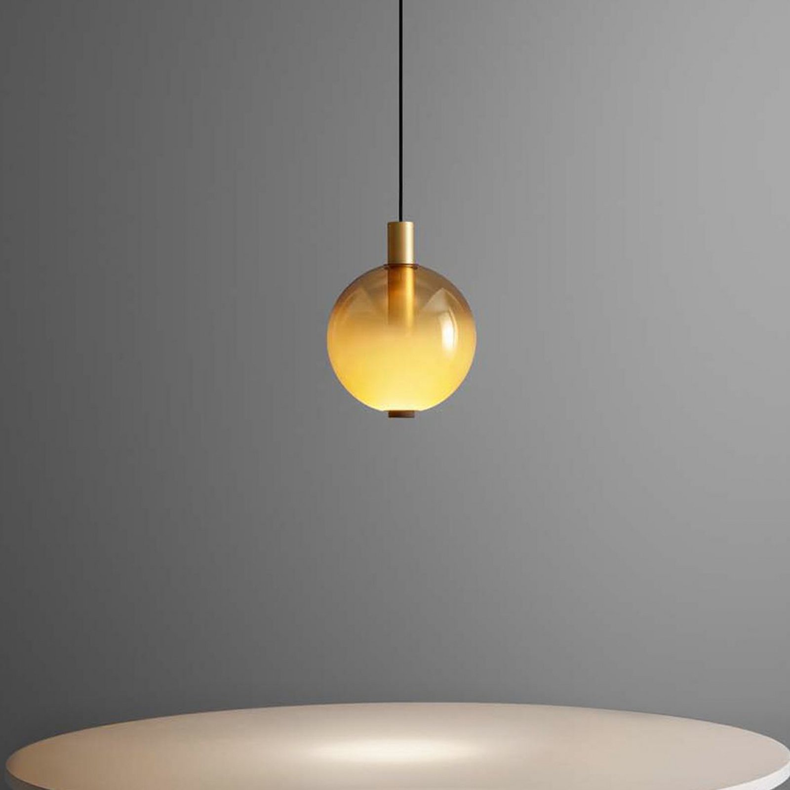 OLEV LED-Hängeleuchte BEAM STICK NUANCE, amber, Ø 20 cm, 927