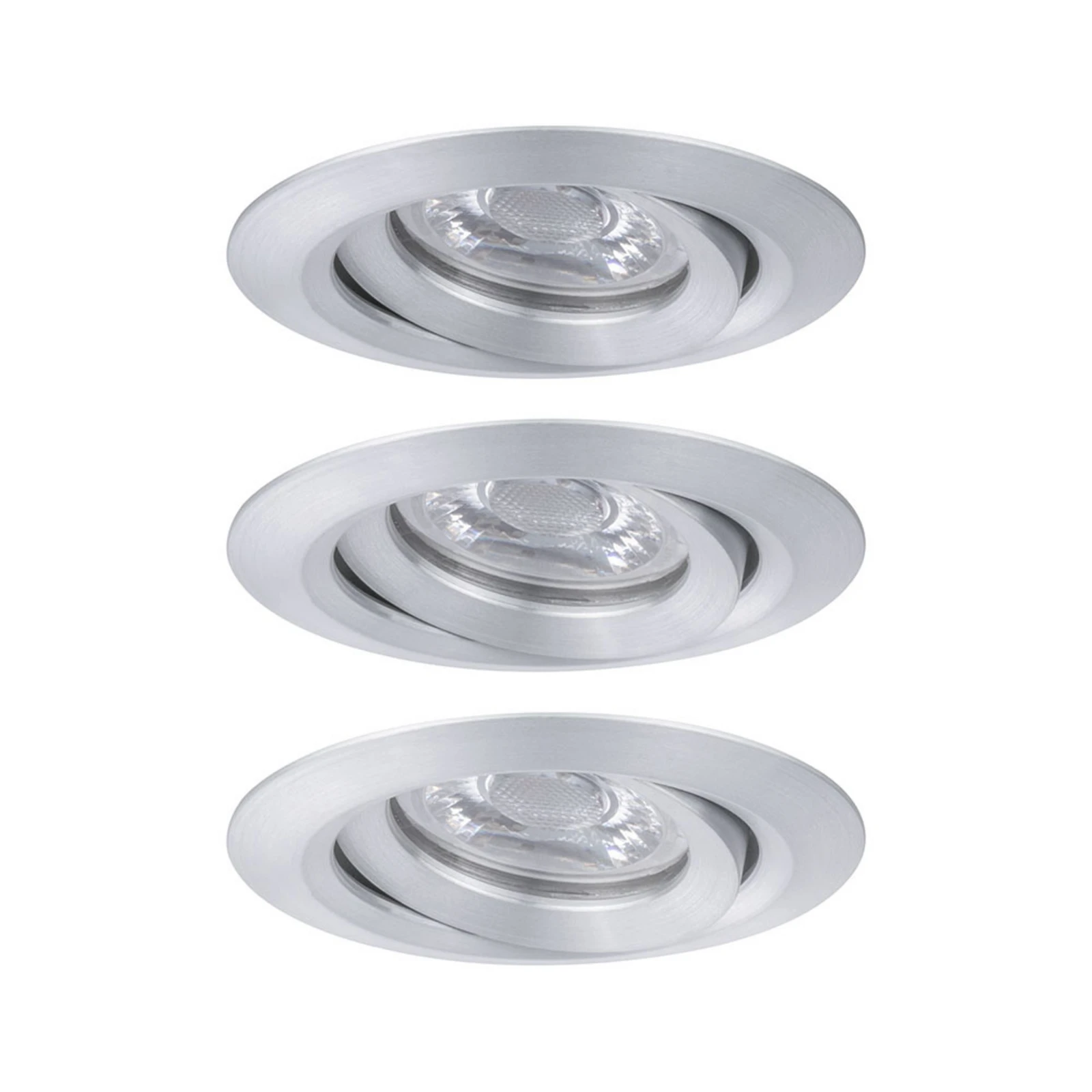 Paulmann Nova mini Plus LED EasyDim lot de 3 alu