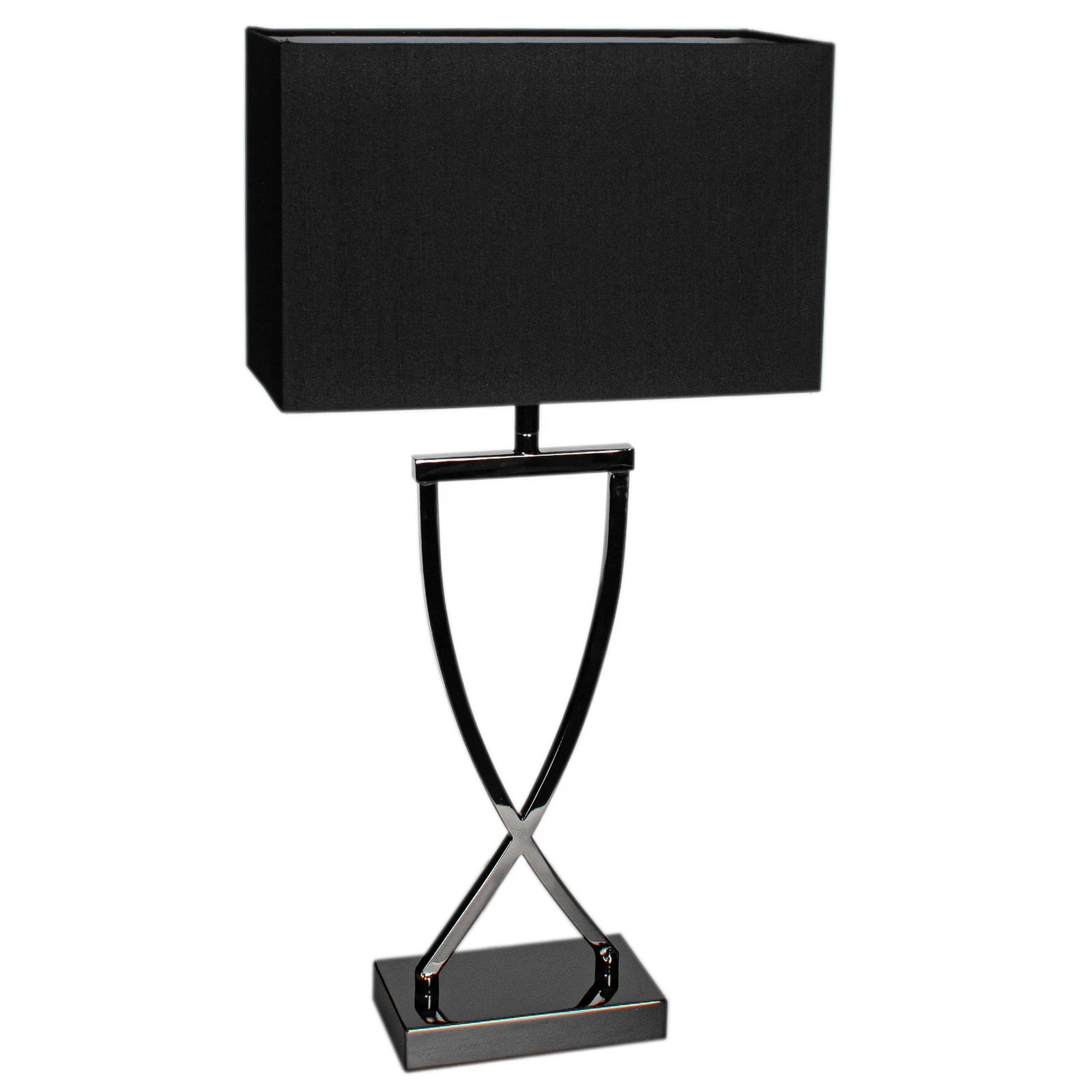 By Rydéns Omega galda lampa hroms/melna augstums 52cm