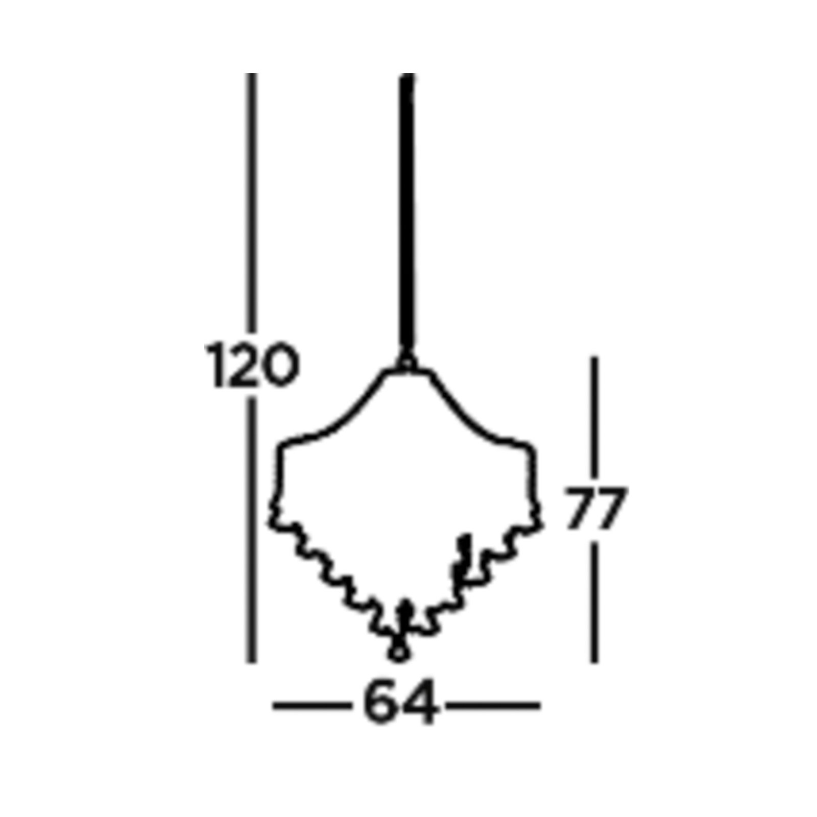 Dorchester chandelier, crystal glass, 5-bulb, Ø 64 cm, E14