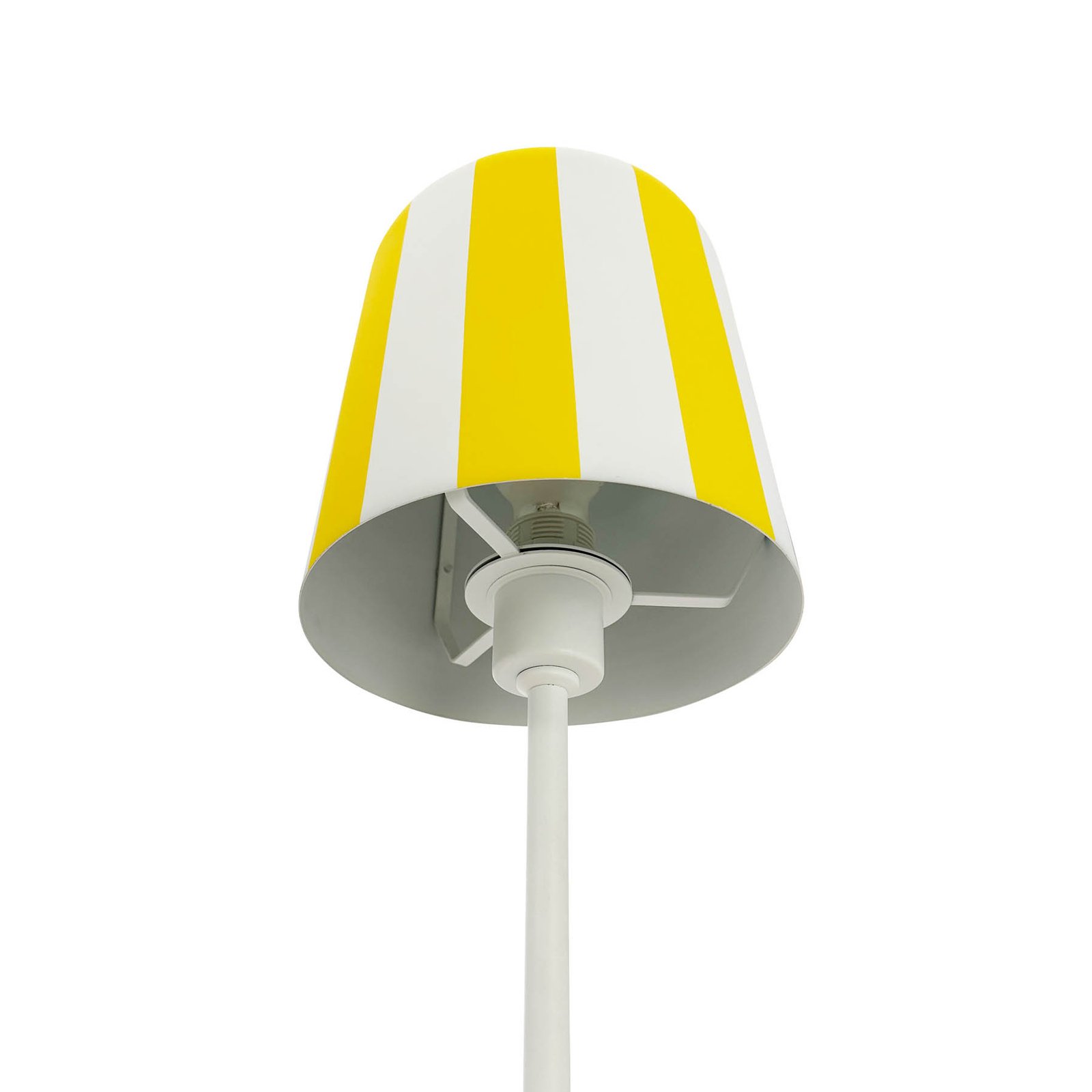 Lampa stołowa Dyberg Larsen Gry, żółty/biały, wysokość 49,5 cm