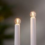LED-filamentpære E10 3 W, kan dæmpes, 3 stk, 34 V