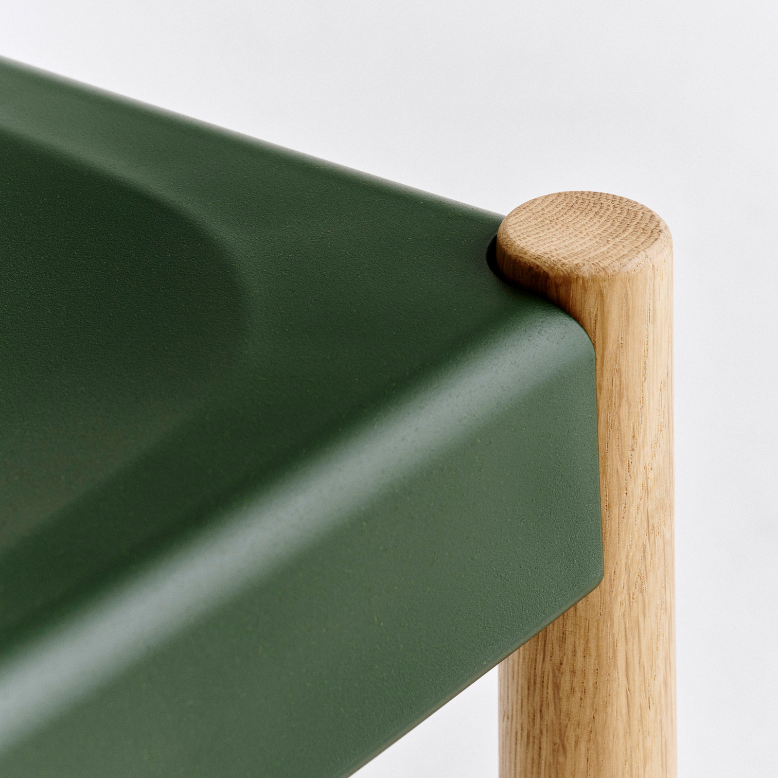 Chaise Pack 10, verte/chêne, hauteur 78 cm, bois - HAY