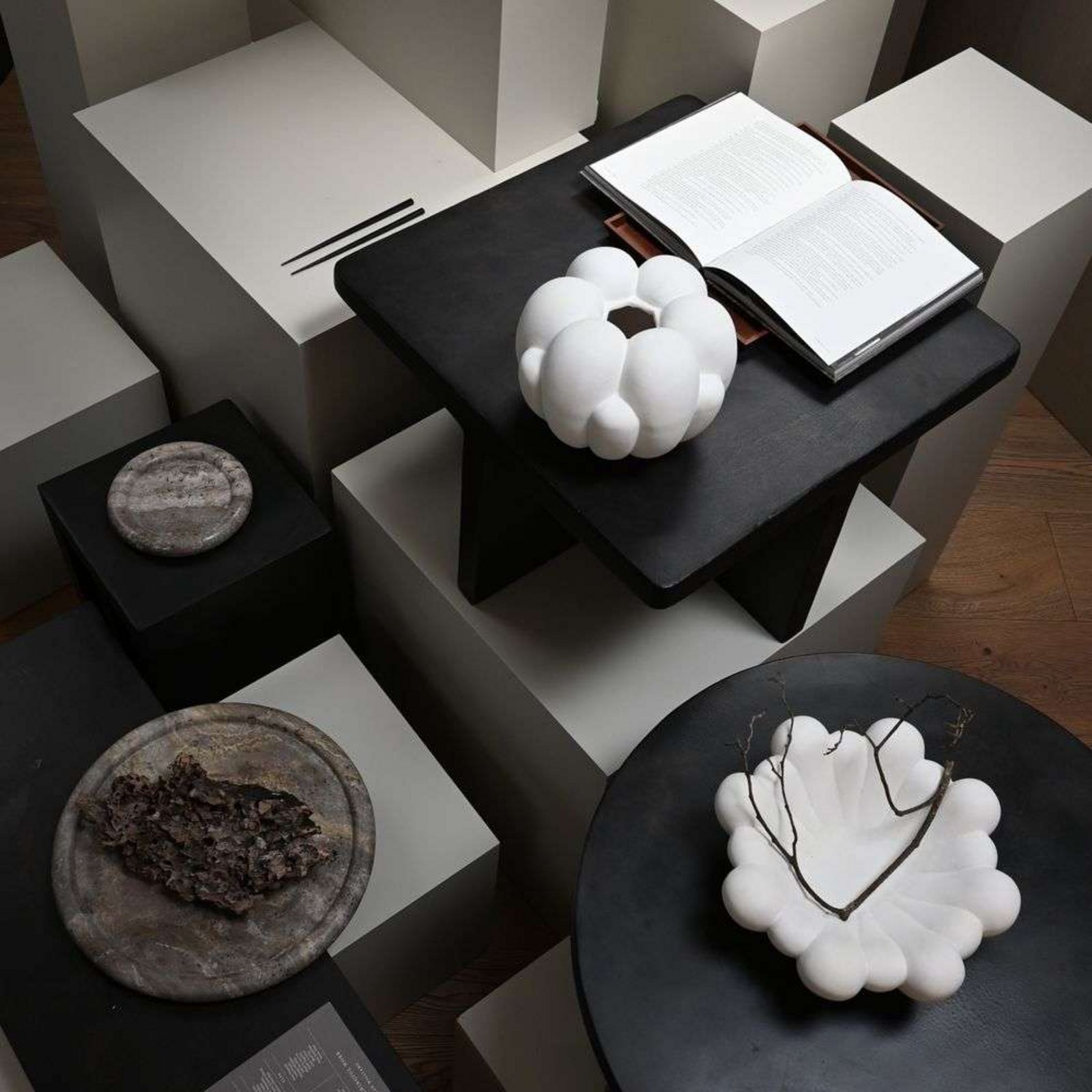 Bloom Tabuleiro/Prato Medio Bone Branco - 101 Copenhagen