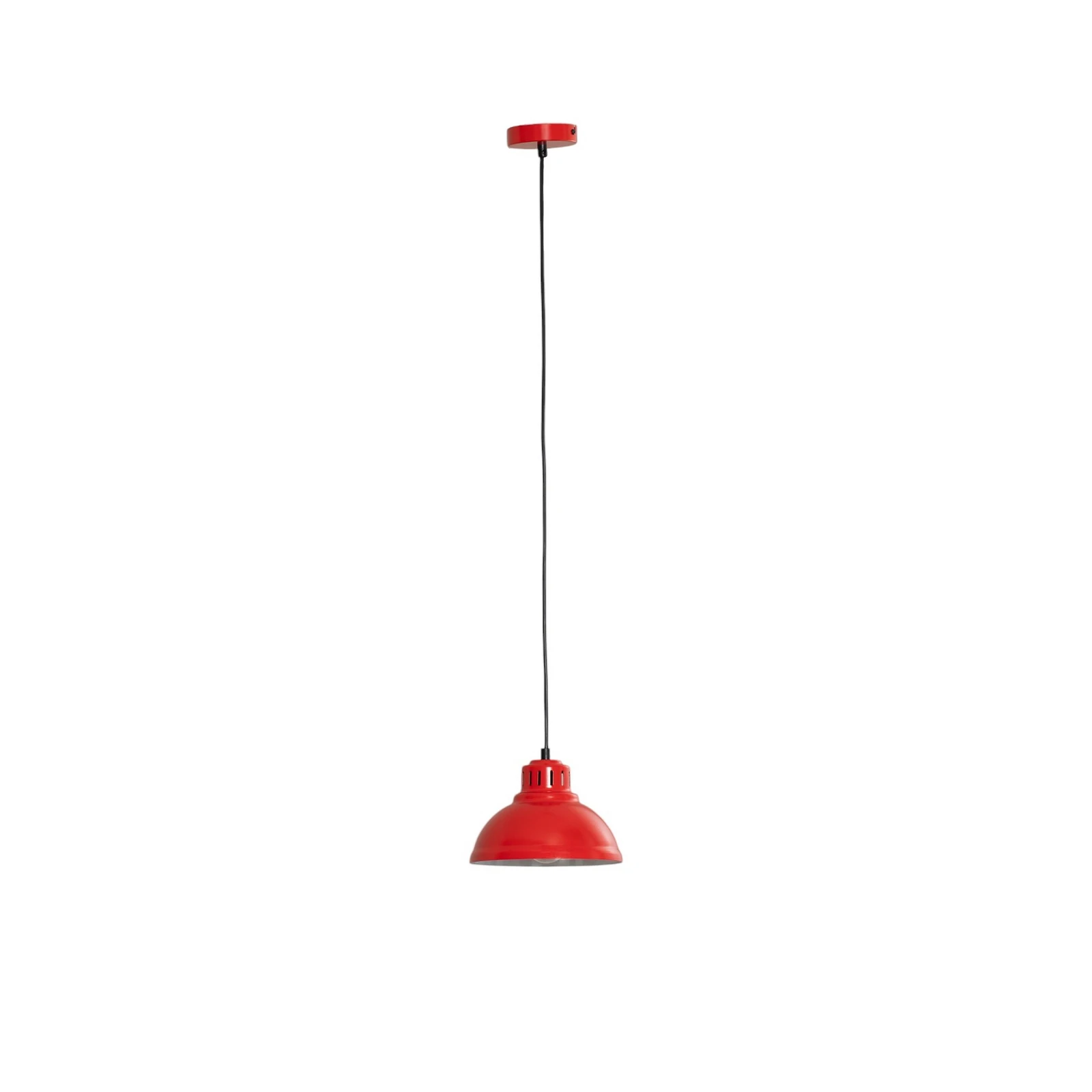 Sven hänglampa, 1 lampa, röd, stål, E27