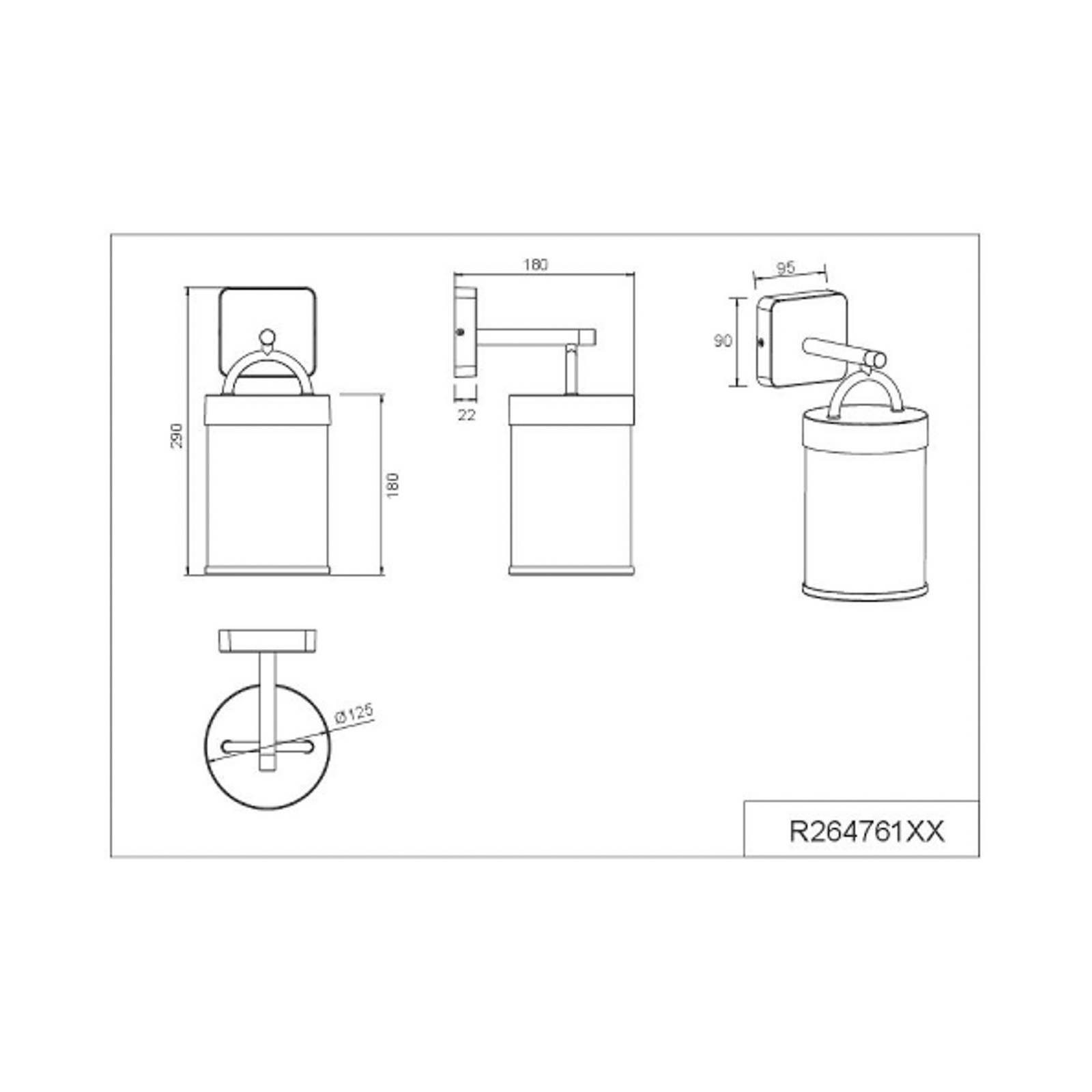 Außenwandleuchte Almeria, rost, Alu, Höhe 29 cm, IP44 günstig online kaufen