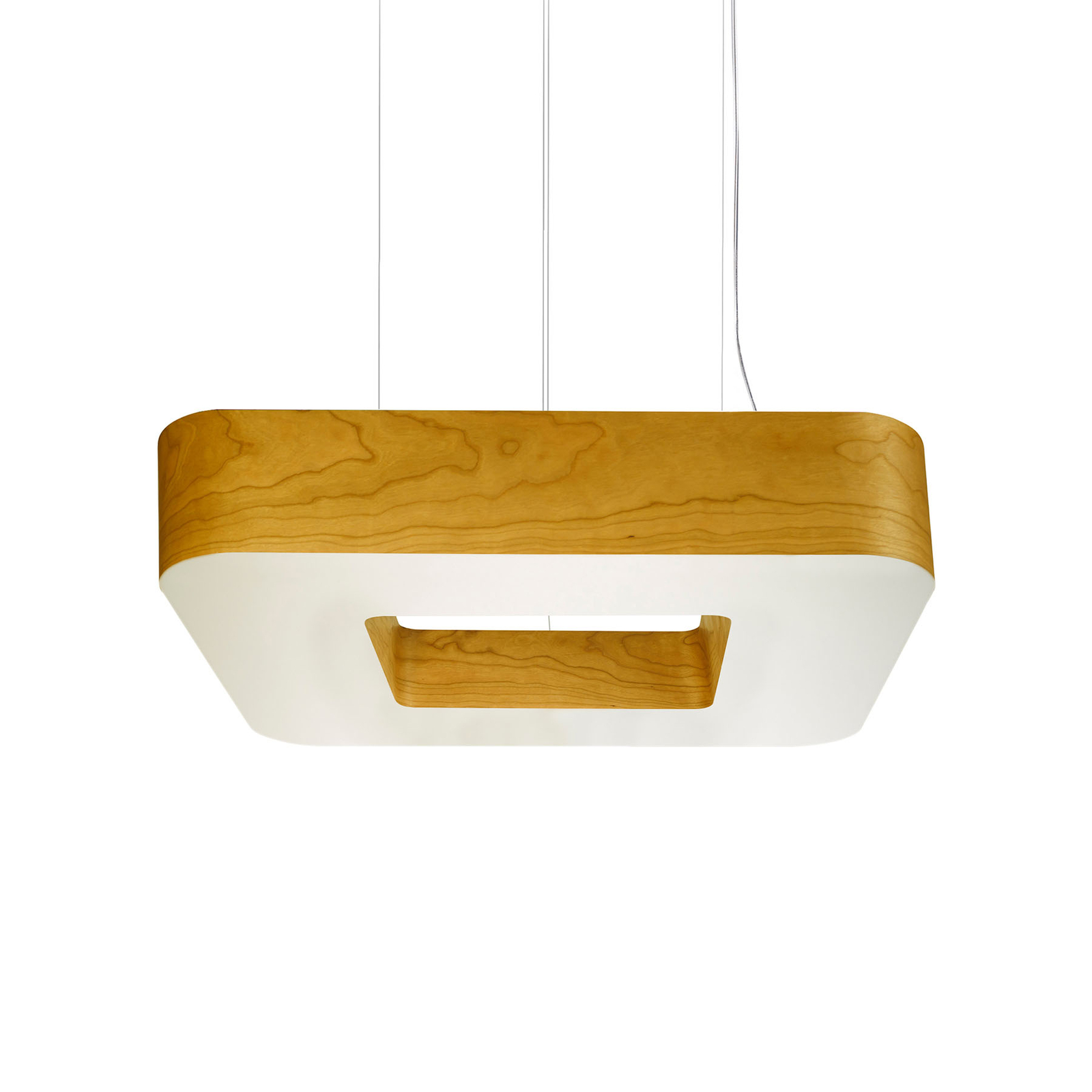 LZF Cuad LED-Hängeleuchte 0-10V dim, Holzfurnier