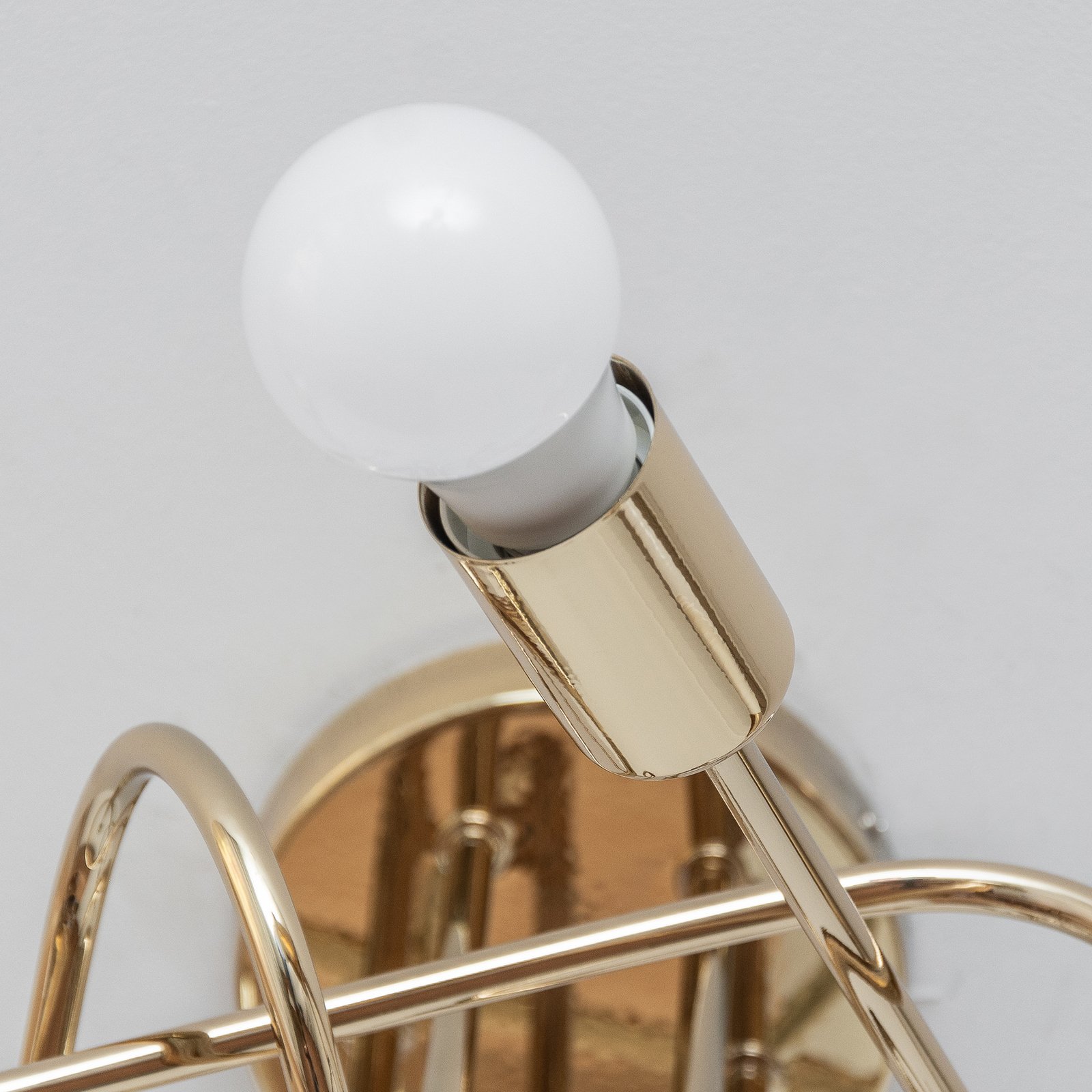 Plafonnier Oxford, doré, à 5 lampes, Ø 47 cm, métal