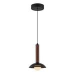 Candeeiro suspenso LED Arden, preto, Ø 15 cm, metal regulável - Elstead