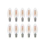 Arcchio ampoule LED à filament E14 bougie set de 10, 2700 K