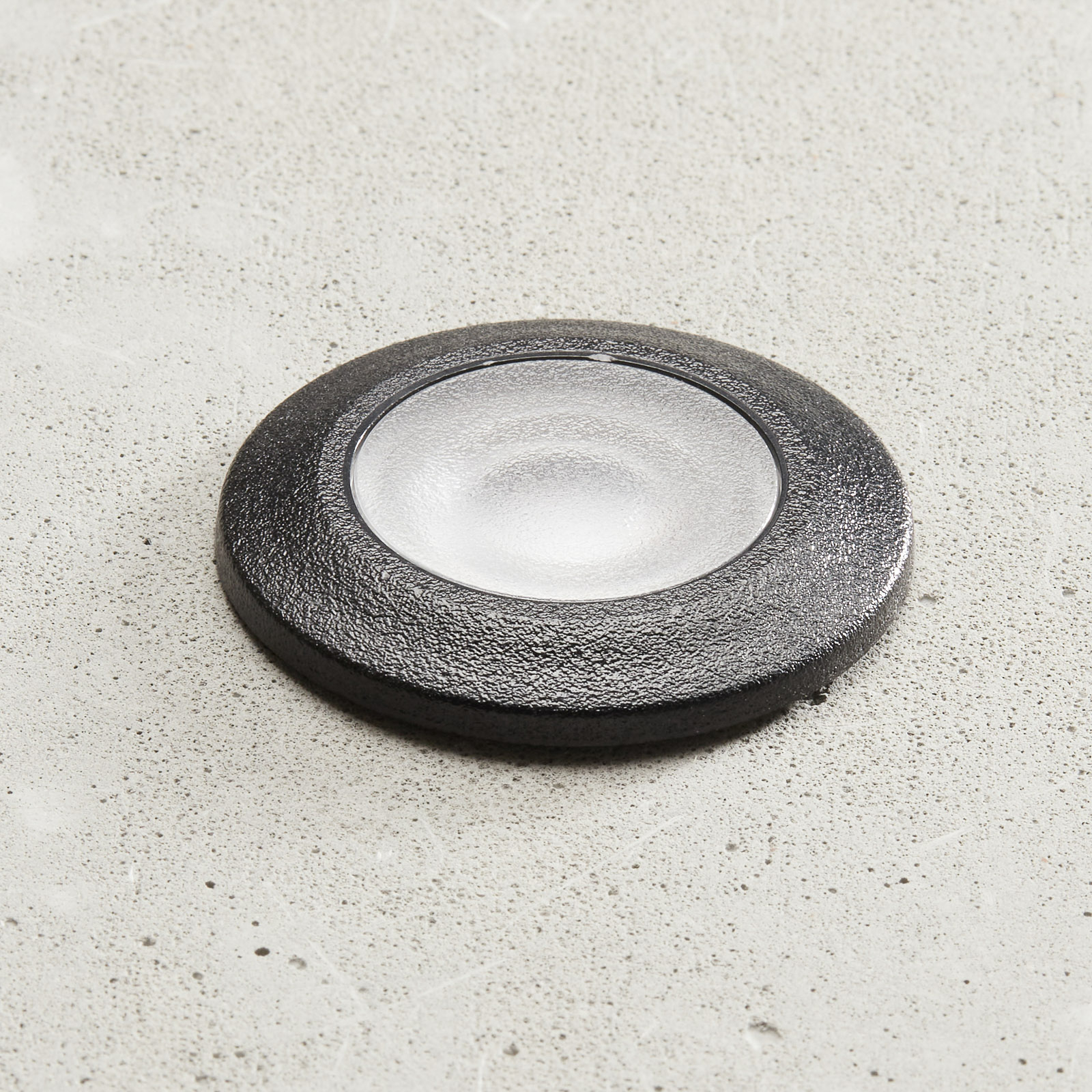 Fumagalli Teresa recessed light round black/frosted 3,000 K, cast resin, polycarbonate, G9, 1.7 W, energy efficiency: A+