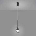 Helestra Deep LED hanging light, matt black