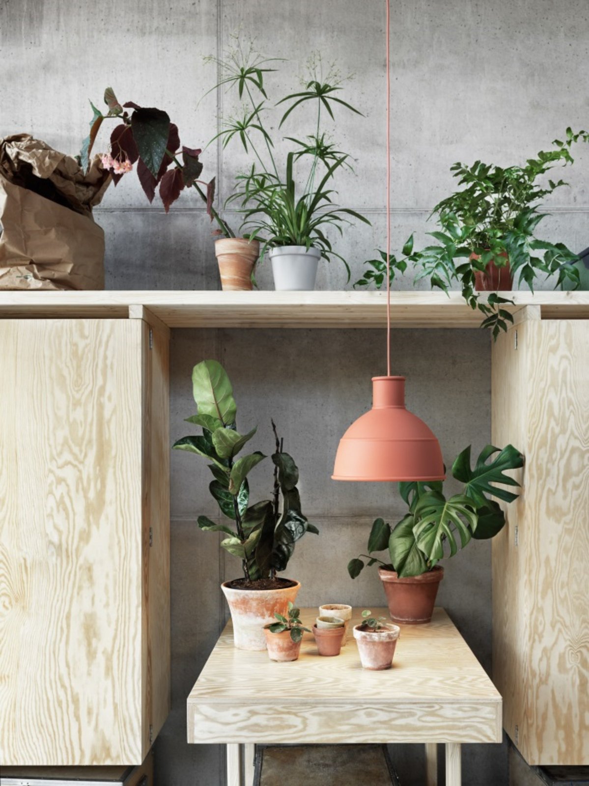 Unfold Lámpara Colgante Terracota - Muuto