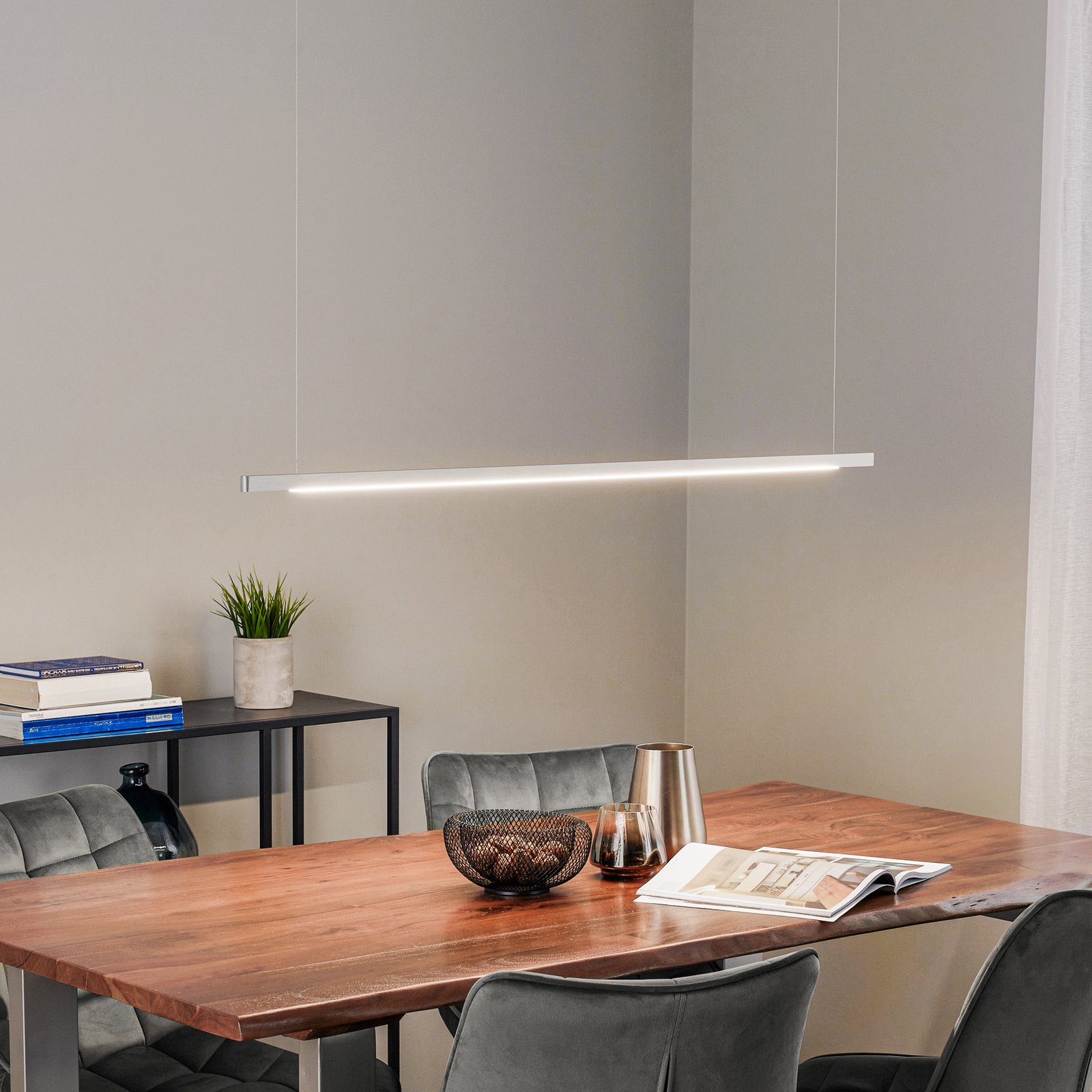 "Quitani Talon" LED pakabinamas šviestuvas aliuminis/natūralus anoduotas