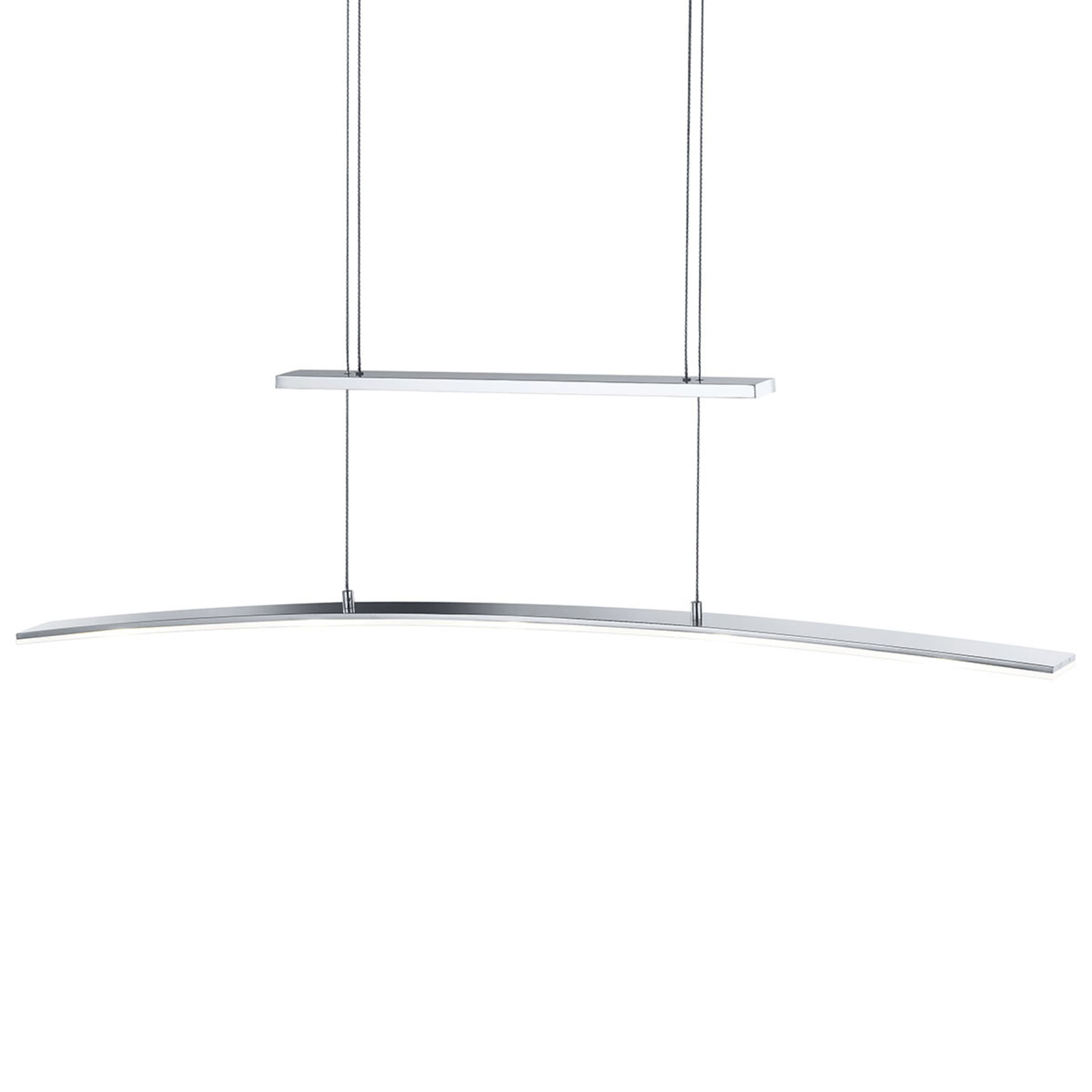 B-Leuchten Loire pendant light, height-adjustable, for Living / Dining Room, metal, acrylic, 33.5 W, energy efficiency: A+, L: 100 cm, W: 6 cm