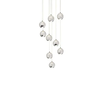 Hayley 9 Suspension Clear/Chrome - Lucande