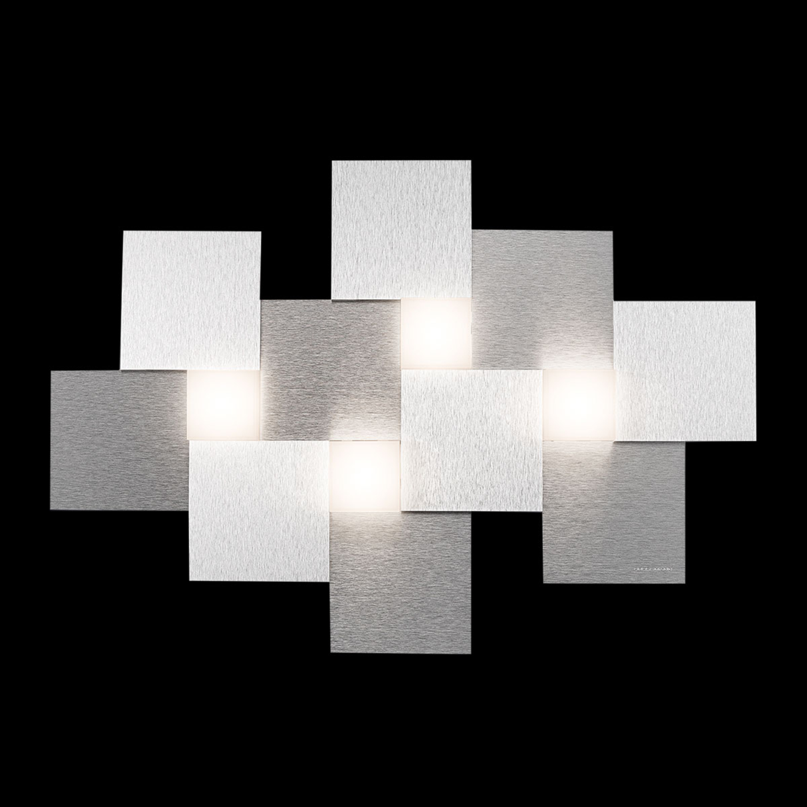 GROSSMANN Creo LED ceiling light 4-bulb 55 x 38.5 cm