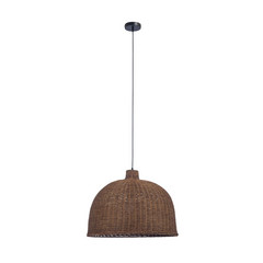 Forlight Cortic lampada a sospensione, Ø 60 cm, marrone scuro, rattan