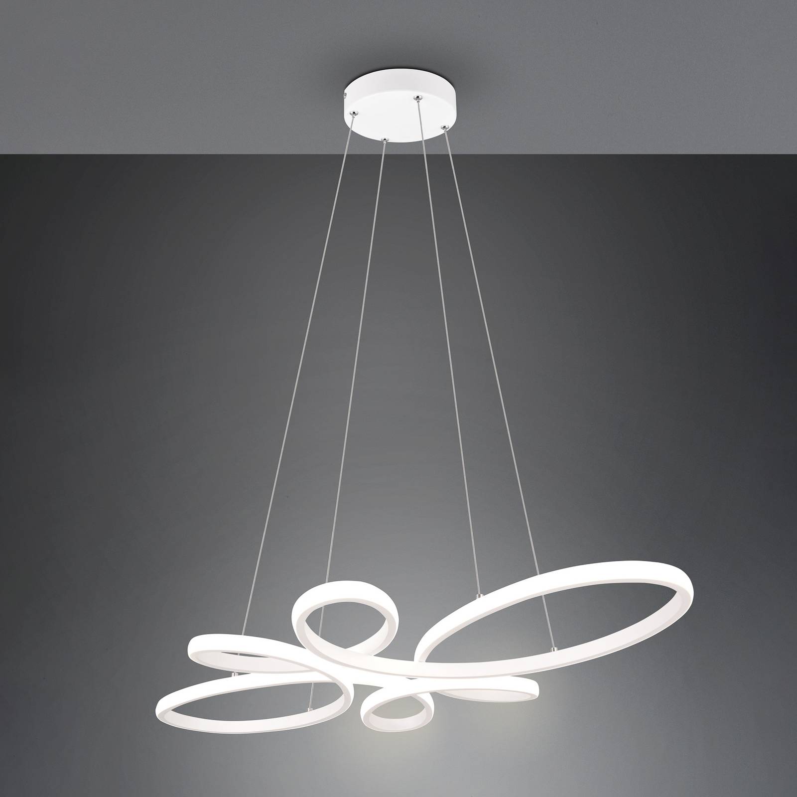 Trio Lighting Suspension LED Fly blanc mat 4 000 K 83 cm x 45 cm