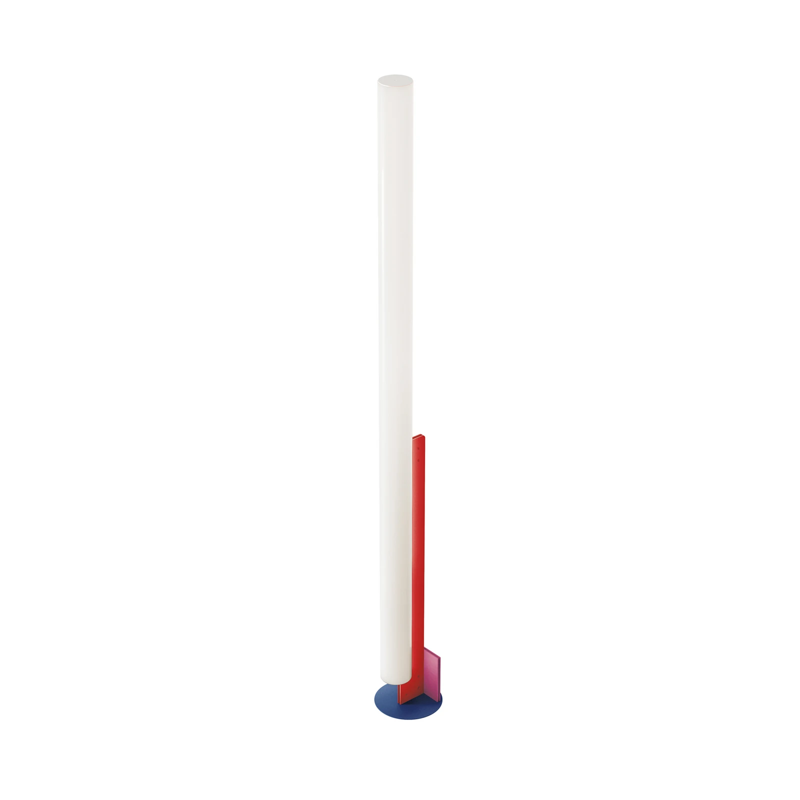 Candeeiro de pé LED kdln Modelo T, colorido, altura 185 cm, regulador de