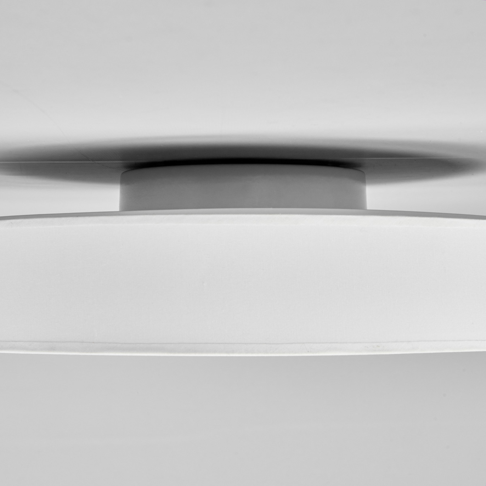 Lámpara de techo LED de tela Saira, 40 cm, blanco