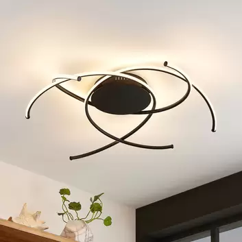 Schöner Wohnen Loop LED-Deckenleuchte schwarz CCT