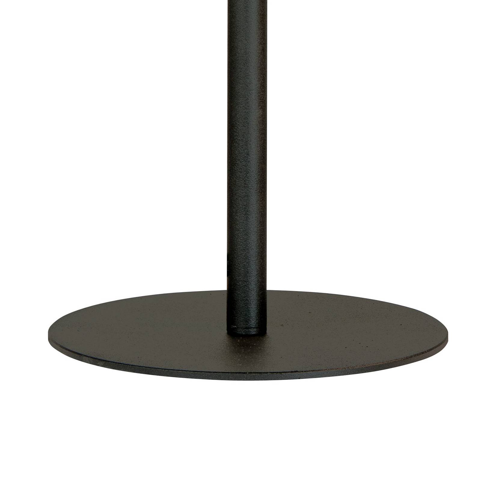 Lampa stołowa Tornado, czarna/złota, metal, Ø 26 cm, E14