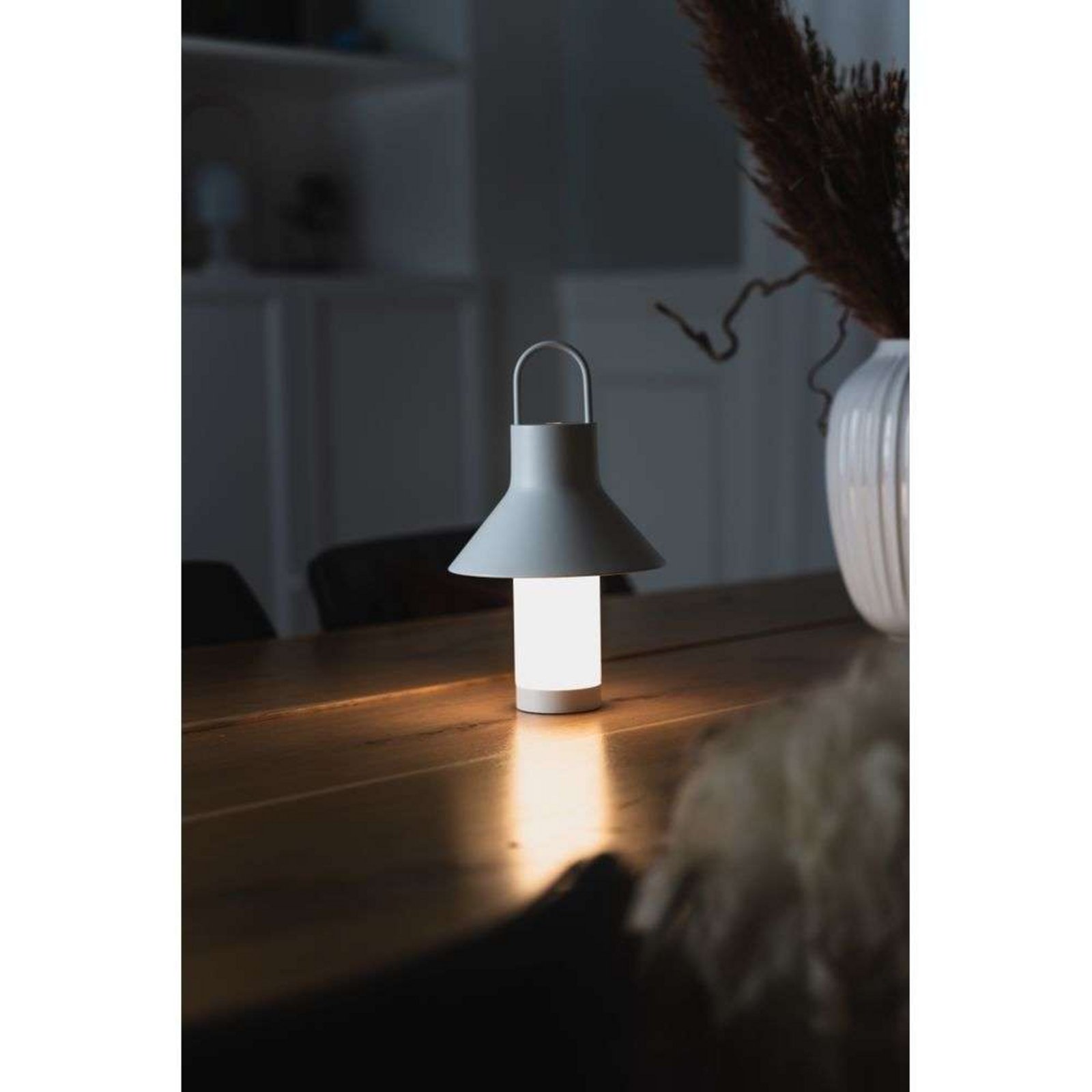 Shadow Portable Table Lamp S White - Loom Design