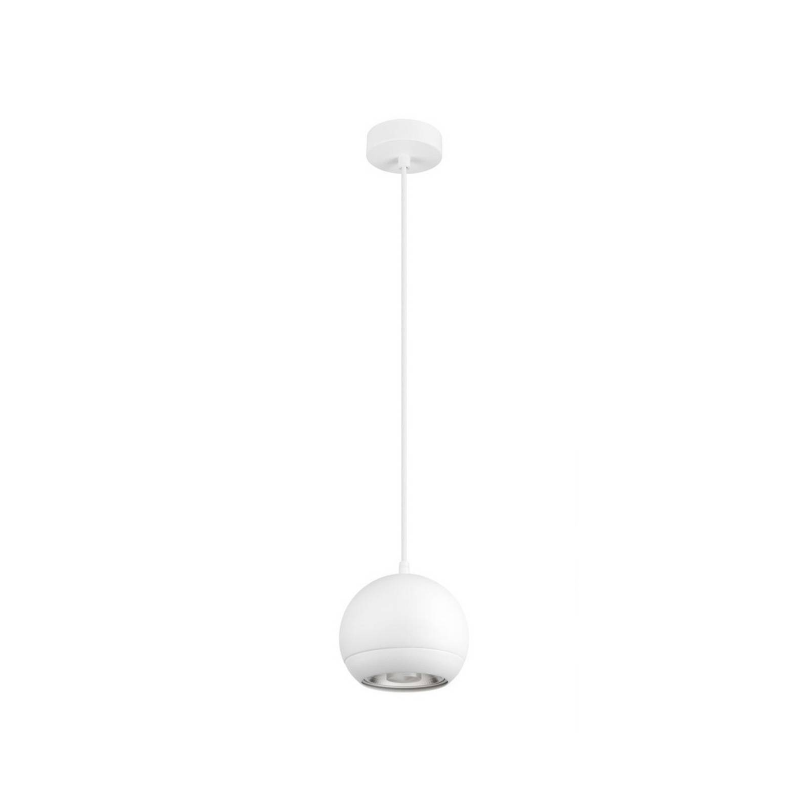 SLV Pendellampe Light Eye 150, weiß, Ø 15 cm, Metall