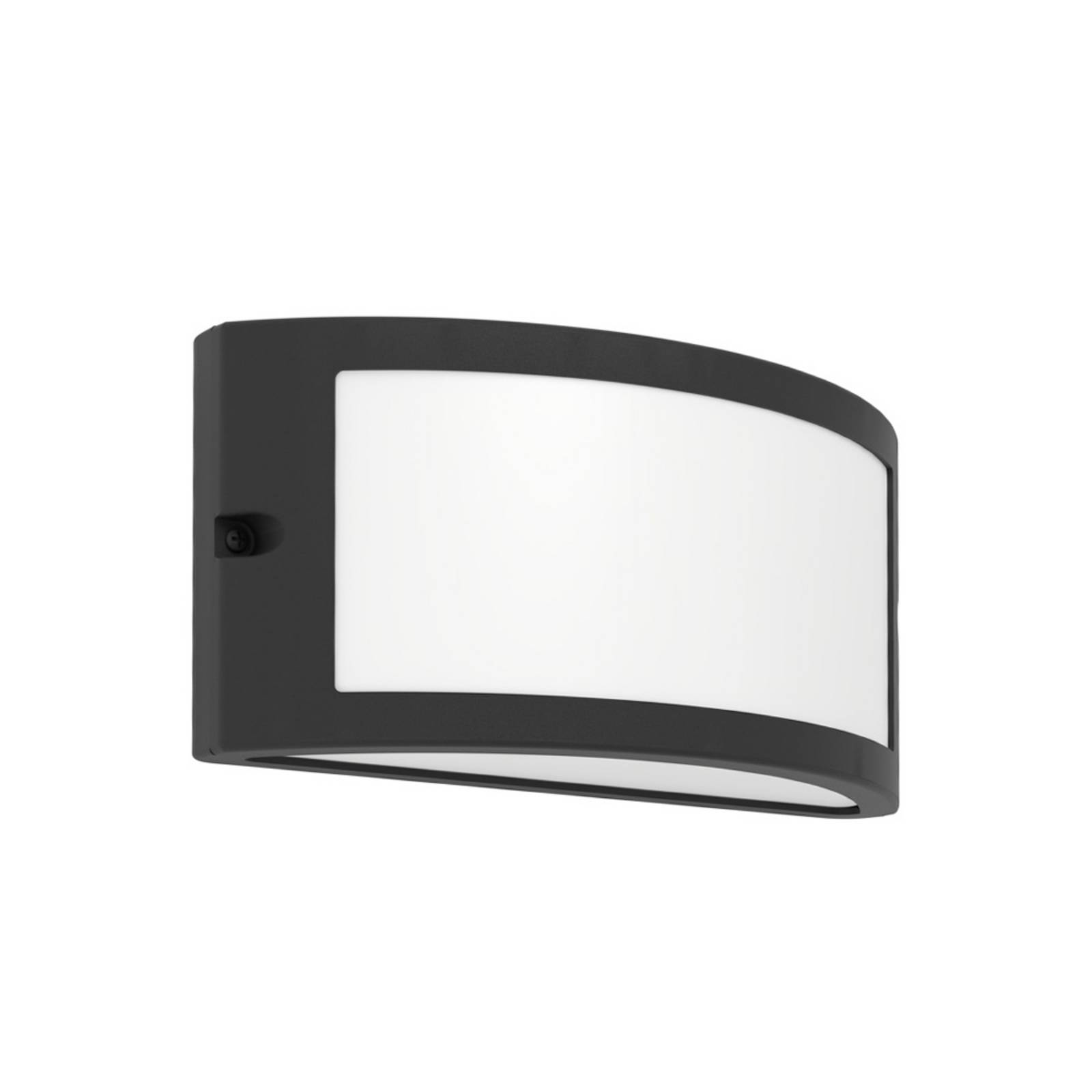 EGLO Außenwandlampe POGGIARELLO, schwarz, flächig 22 cm IP54