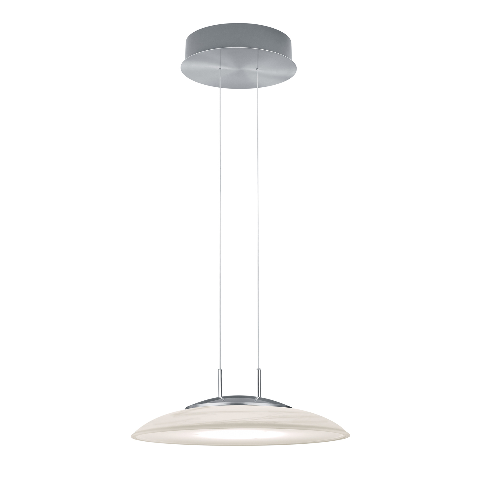 Findus lampada LED sospensione, nichel opaco/cromo