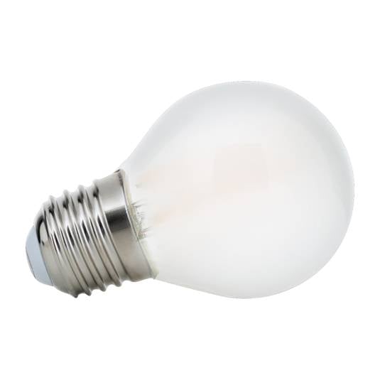 LED lamp E27 G45 4,5W mat 827 dimbaar