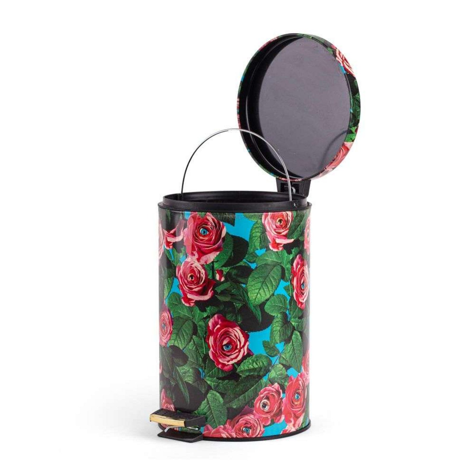 Roses Toiletpaper Home Dustbin Ø25xH39,5 Multicolor - Seletti