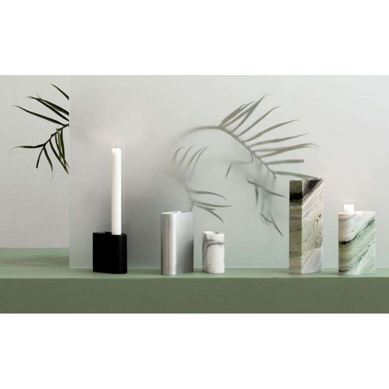 Monolith Candle Holder Medium Aluminium - Northern