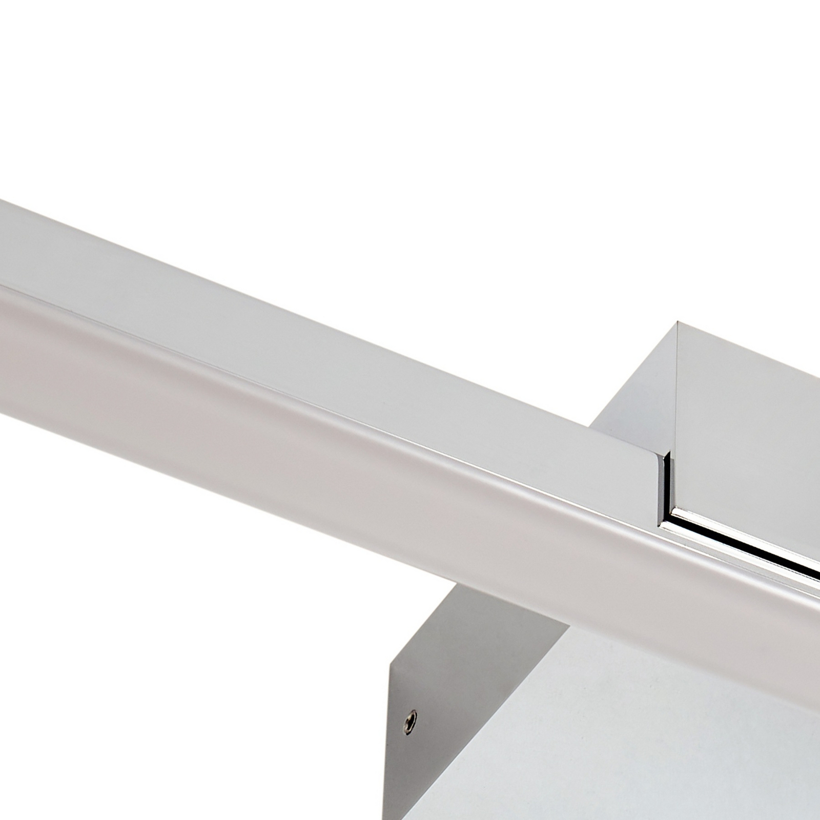 Lucande LED-Spiegellampe Kivana, chrom, Metall, 120cm, IP44