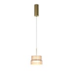 SCALA LED viseća svjetiljka, smeđa/brončana, Ø 15 cm, staklo, prigušiva